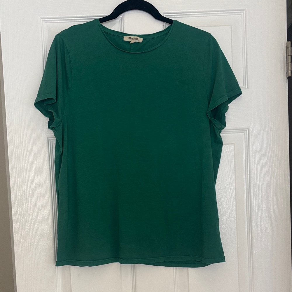 Madewell Deep Green Short Sleeve Crew Tee